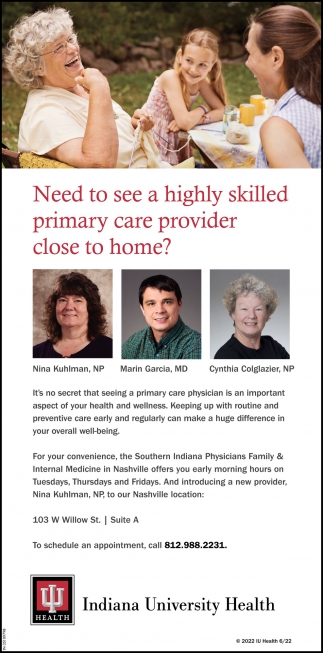 Need To See A Highly Skilled primary Care Provider Close To Home?
