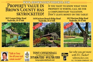Property Value In Brown County Has Skyrocketed!