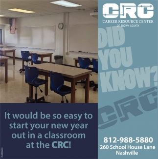 It Would Be So Easy To Start Your New Year Out In A Classroom At The CRC!