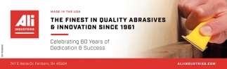 The Finest in Quality Abrasives & Innovation Since 1961
