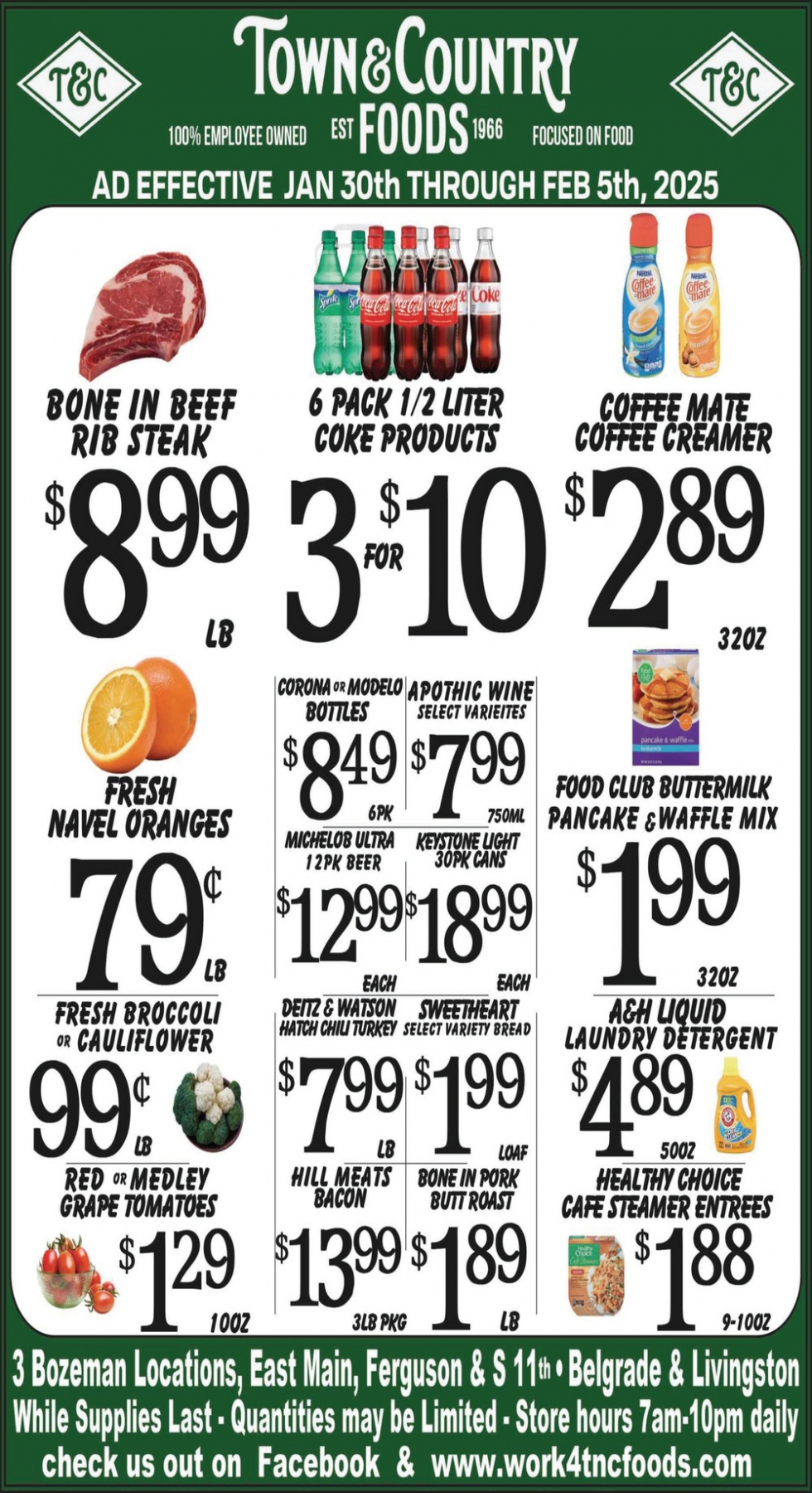 Foods, Town & Country Foods, Dillon, MT