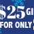 $25 Gift Card for Only 20$