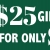 $25 Gift Card for Only $20