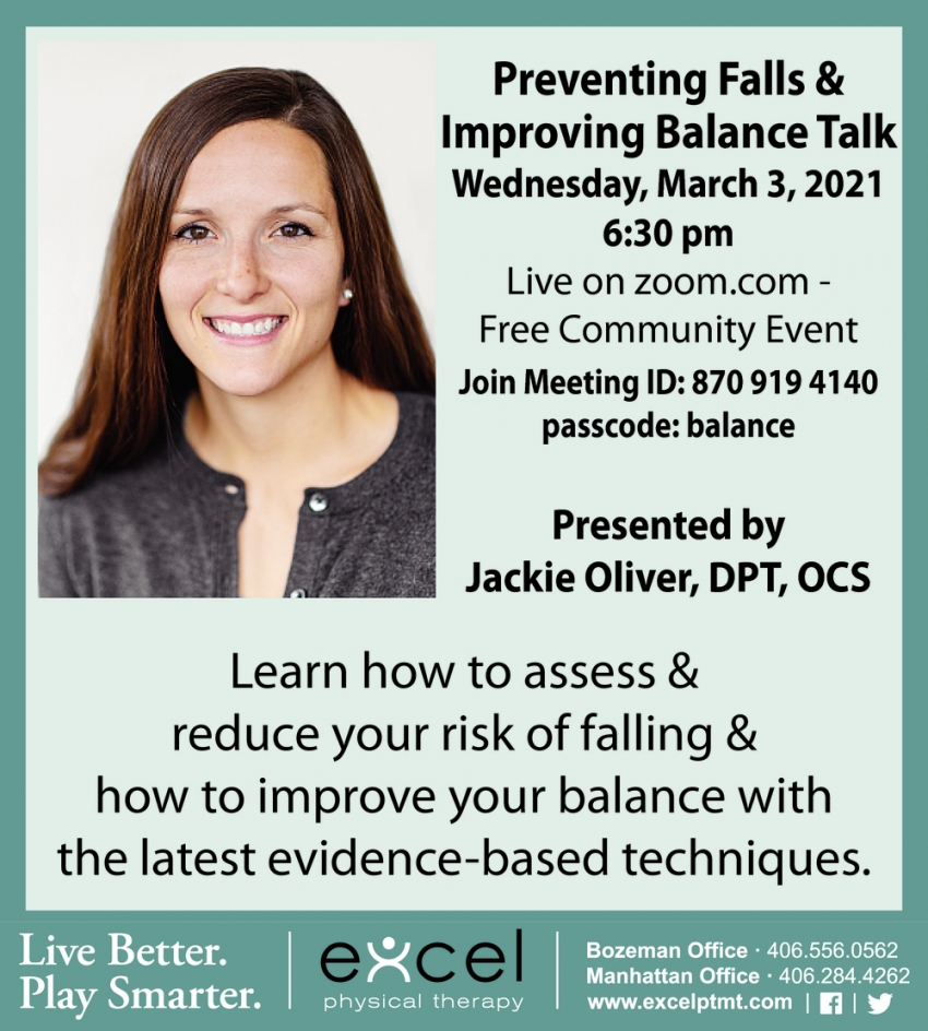 Preventing Falls & Improviding Balance Talk