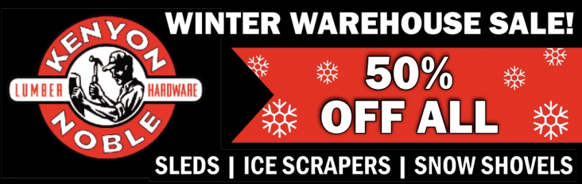 Winter Warehouse Sale!