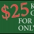 $25 Kenyon Noble Gift Card