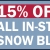 15% OFF All In-Stock Snow Blowers!