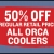 50% OFF Regular Retail Price All Roca Coolers