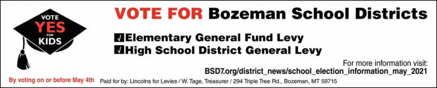 Vote For Bozeman School Districts