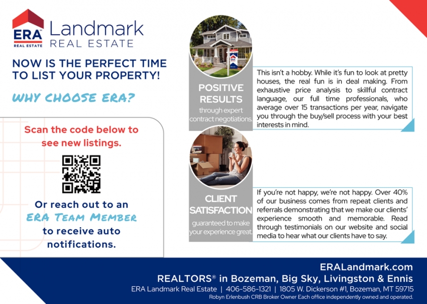 Scan The Code Below to See New Listings