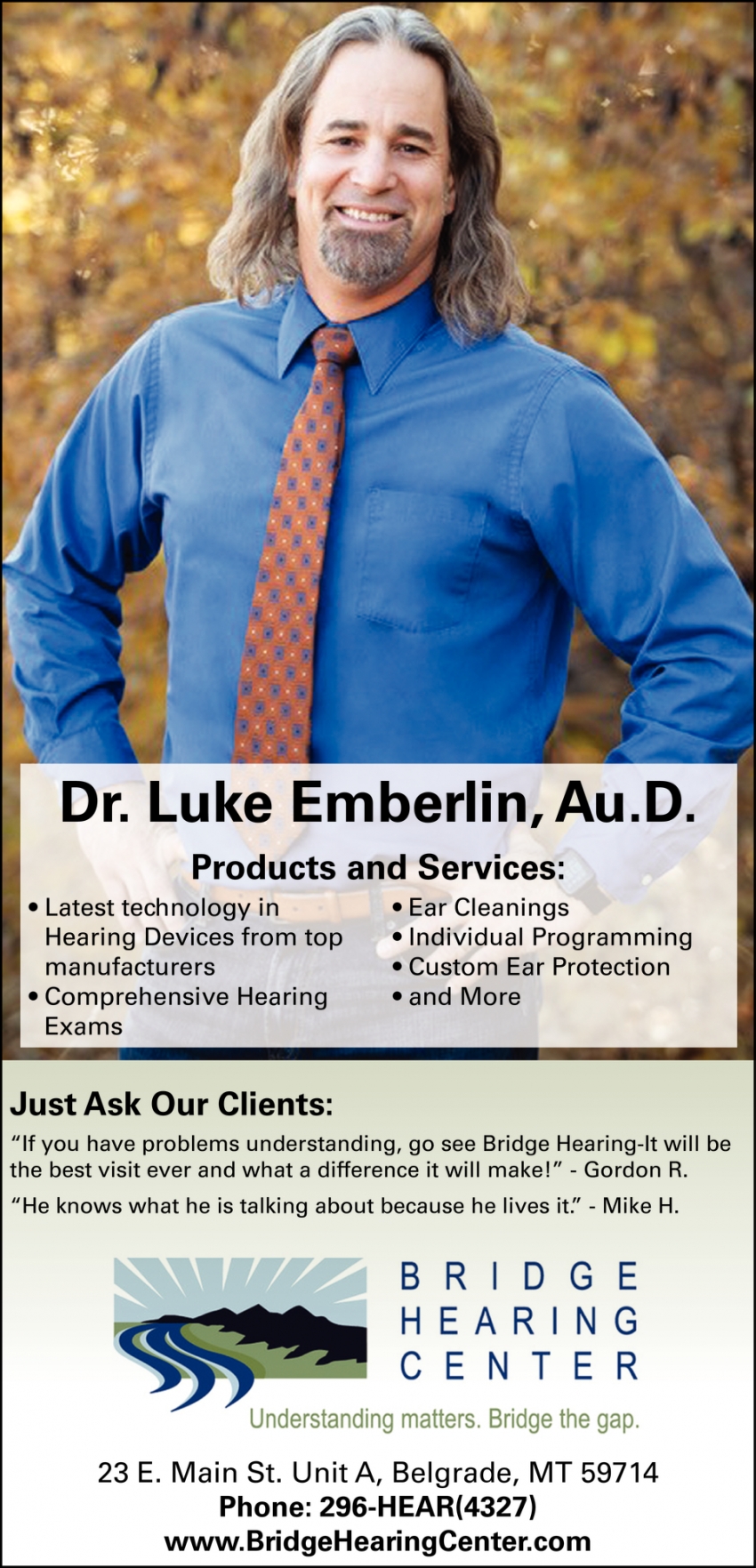 Dr. Luke Emberlin, Au.D.