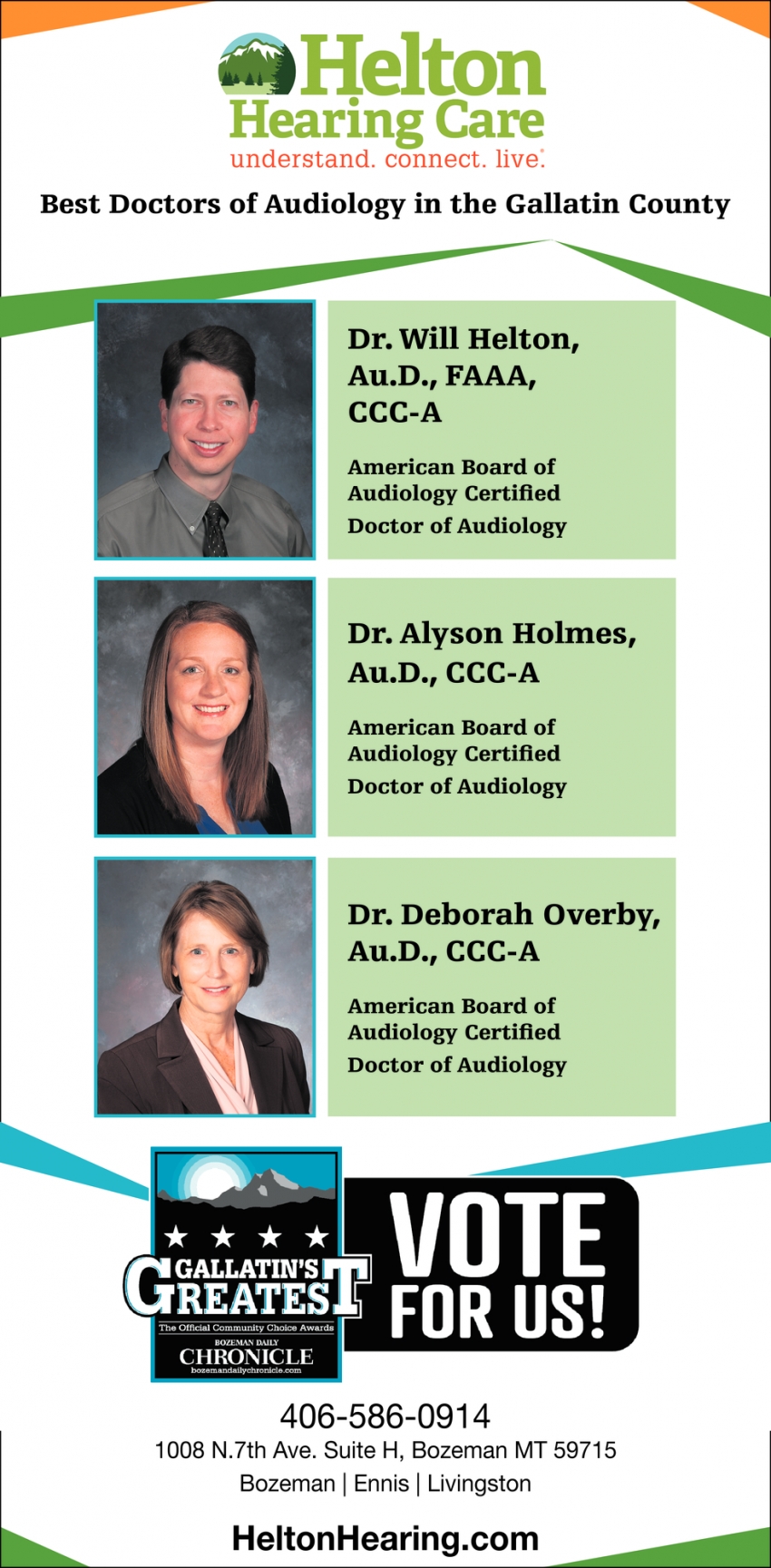 Best Doctors of Audiology in the Gallatin County