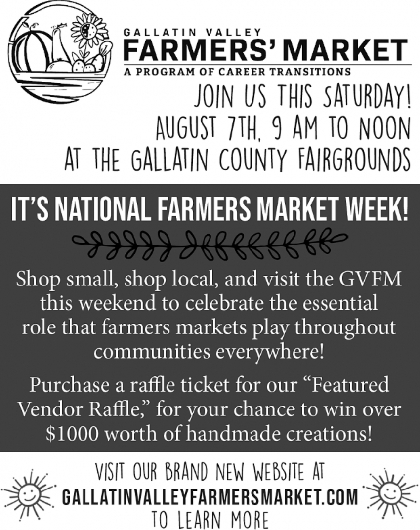 It's National Farmers Market Week!