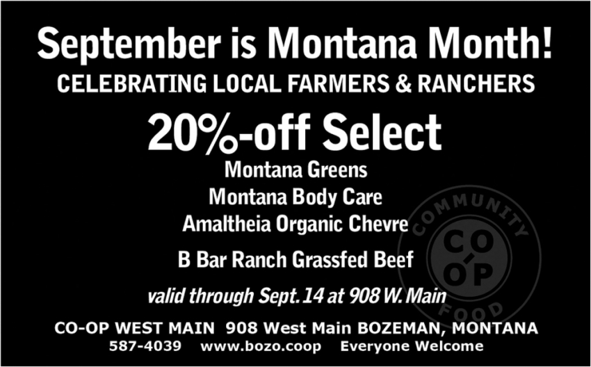 September Is Montana Month!