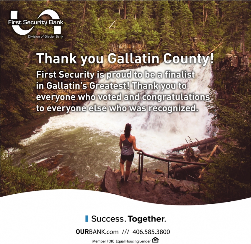 Thank You Gallatin County!