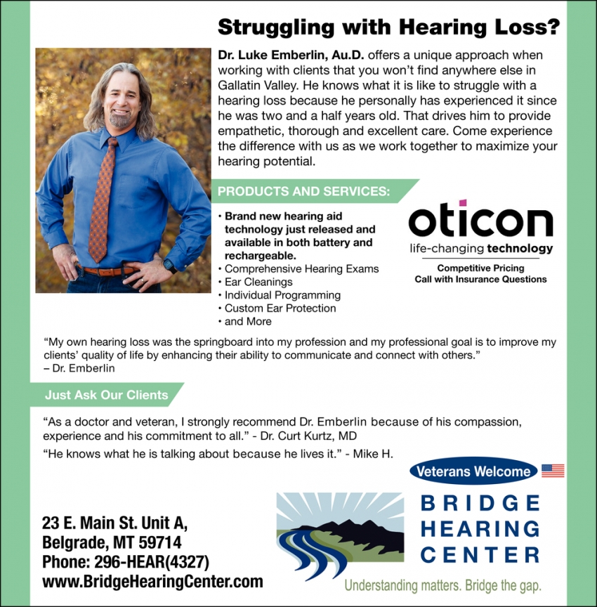 Struggling With Hearing Loss?