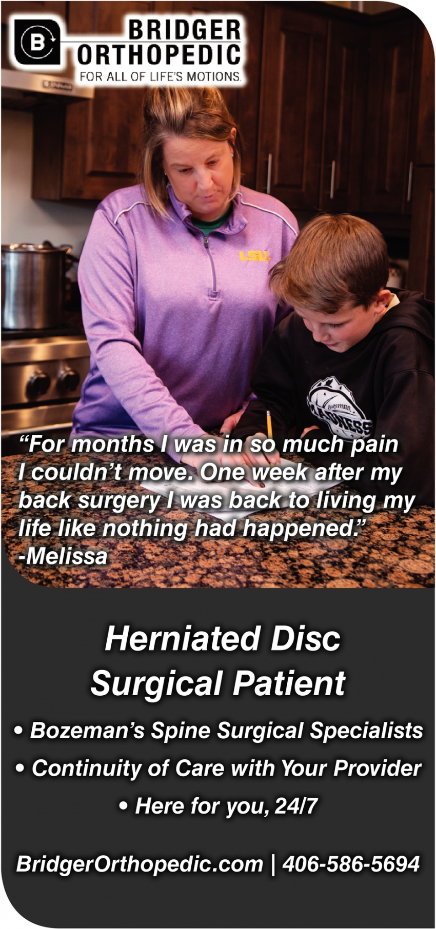 Herniated Disc Surgical Patient
