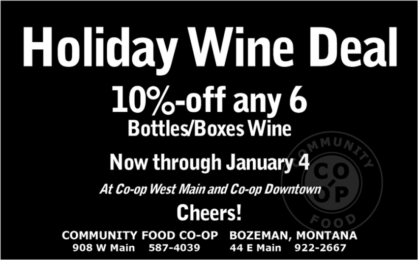 Holiday Wine Deal