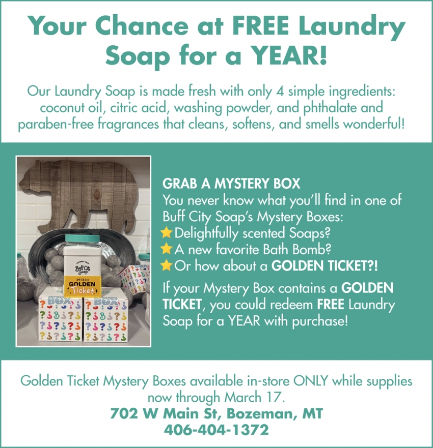 Your Chance at Free Laundry Soap for a Year!