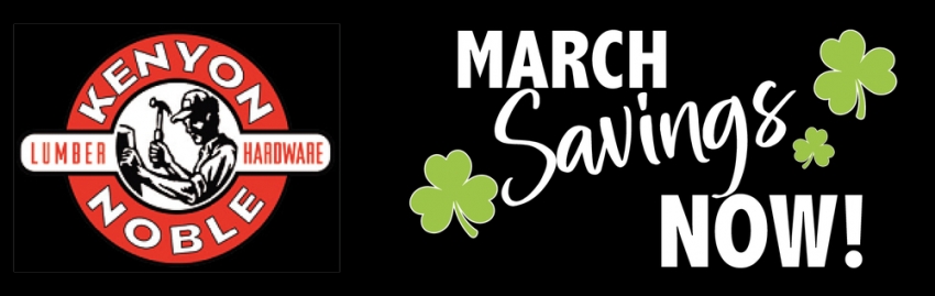 March Savings Now!
