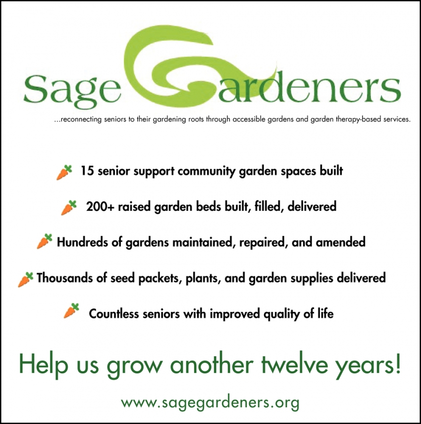 15 Senior Support Community Garden Spaces Built