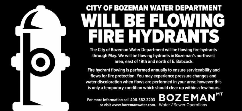Flowing Fire Hydrants