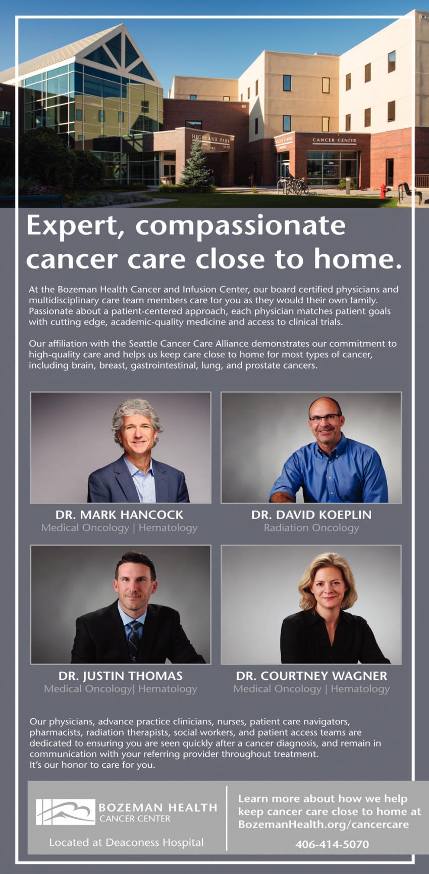 Expert, Compassionate Cancer Care Close to Home