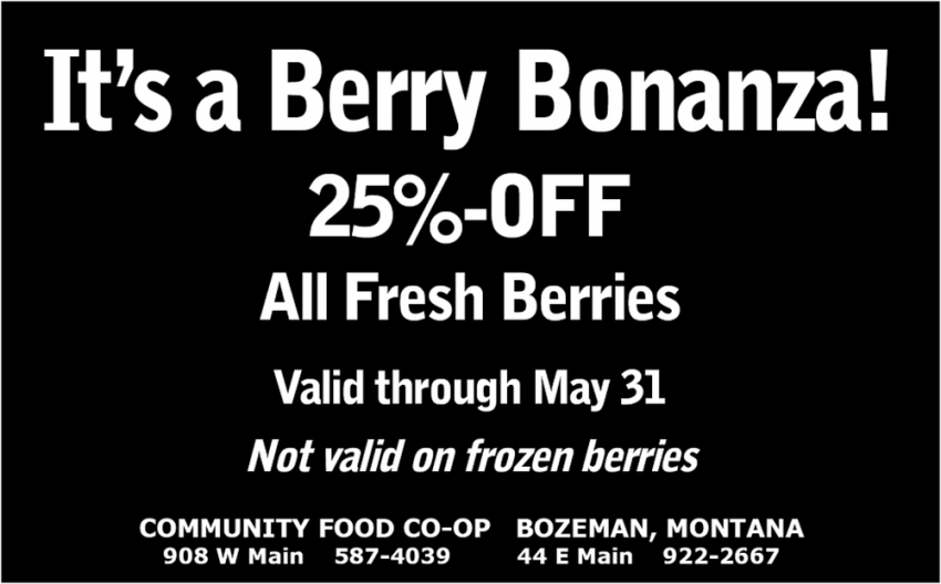 It's a Berry Bonanza 