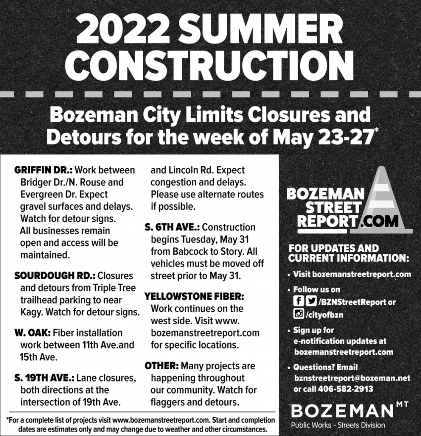2022 Summer Construction