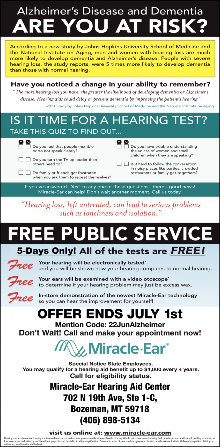 Is It Time for a Hearing Test?