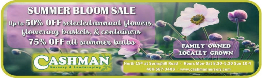 Summer Bloom Sale
