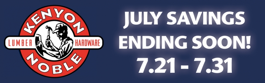 July Savings Ending Soon