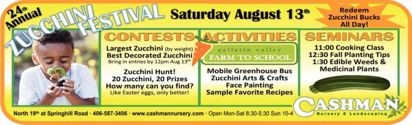 24th Annual Zucchini Festival