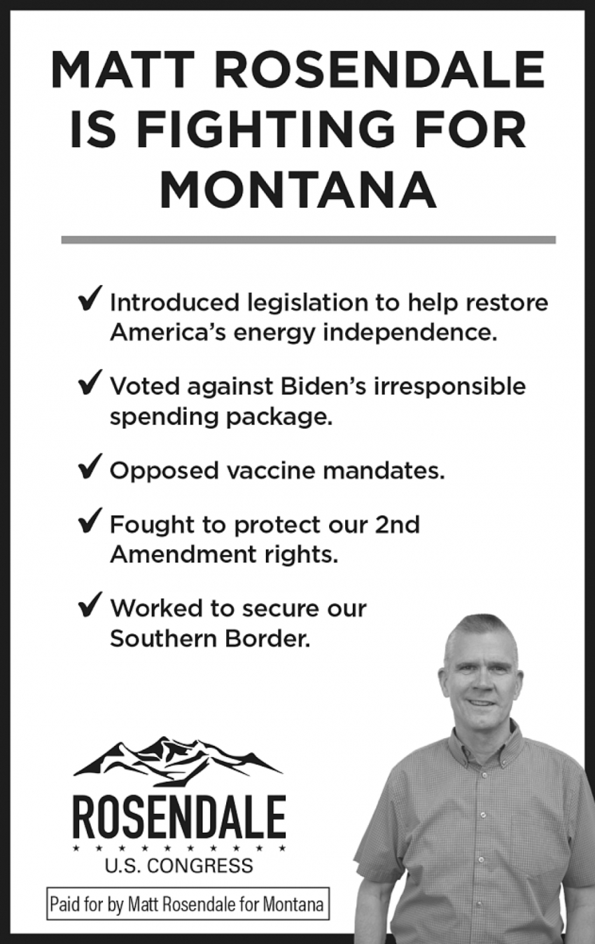 Matt Rosendale is Fighting for Montana