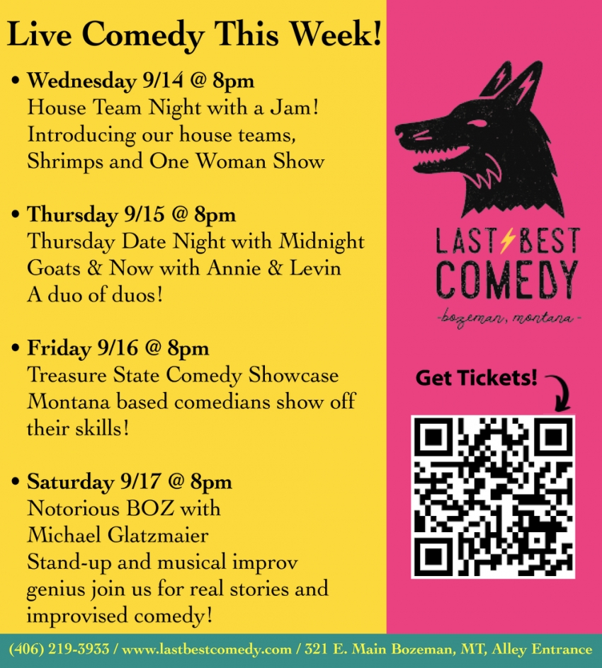 Live Comedy This Week