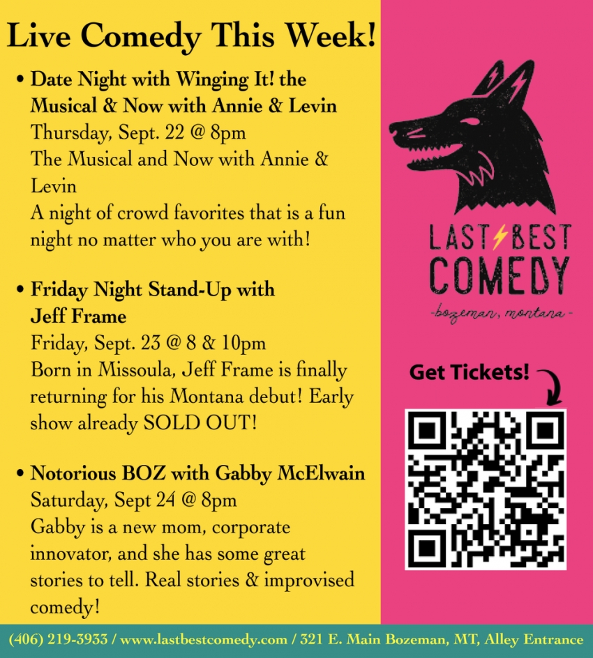 Live Comedy This Week
