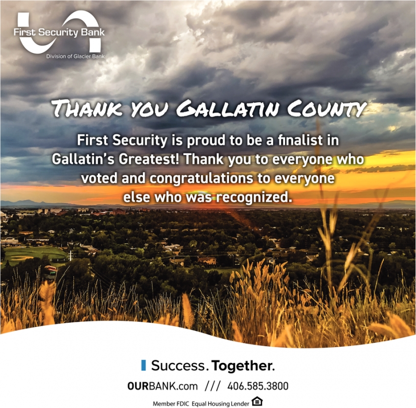 Thank You Gallatin County