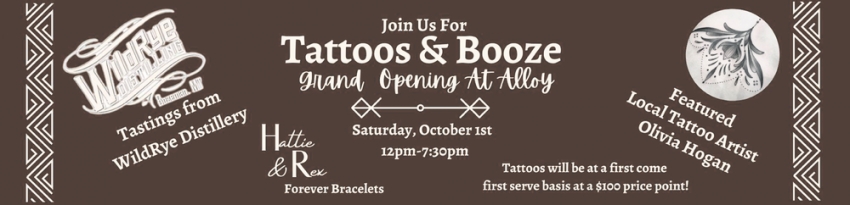 Join Us for Tattoos & Booze