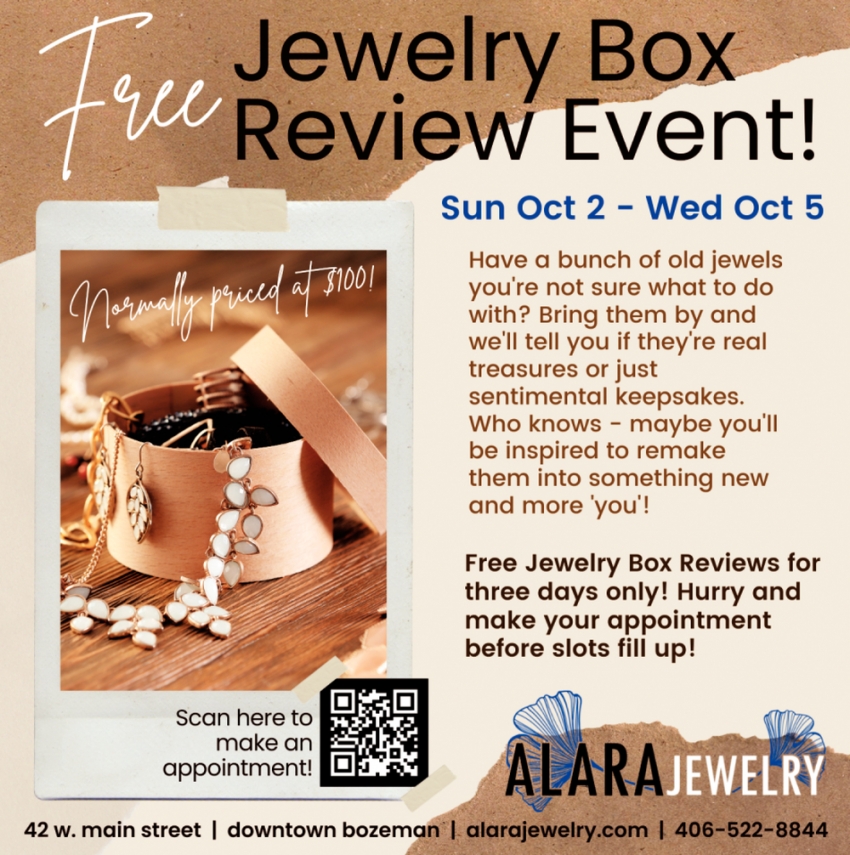 Free Jewelry Box Review Event!