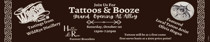 Join Us for Tattoos & Booze