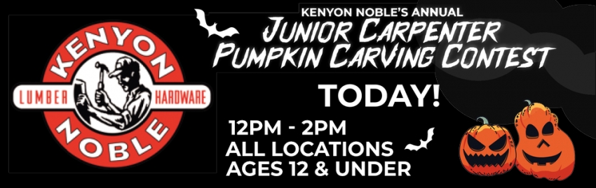 Junior Carpenter Pumpkin Carving Contest