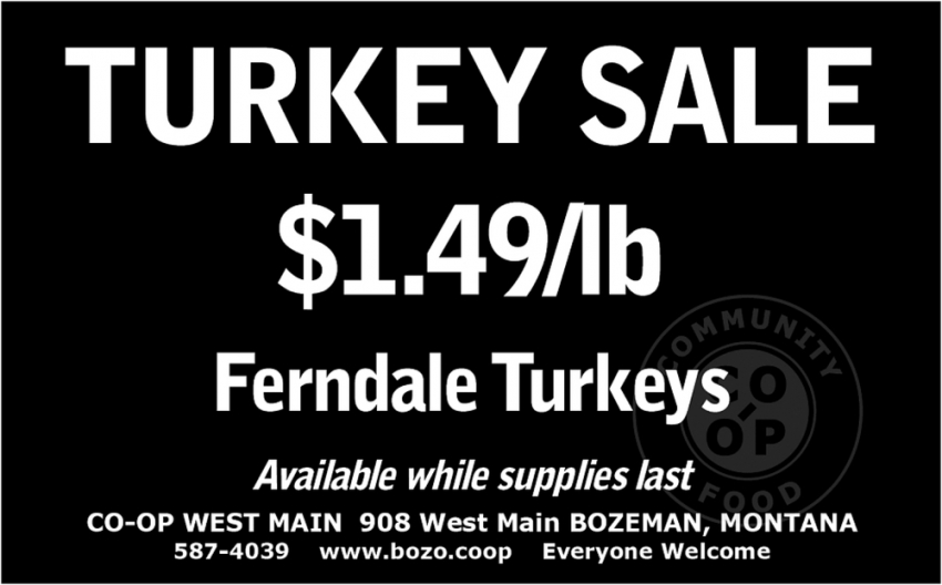 Turkey Sale