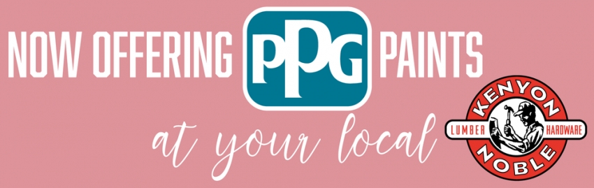 Now Offering PPG Paints