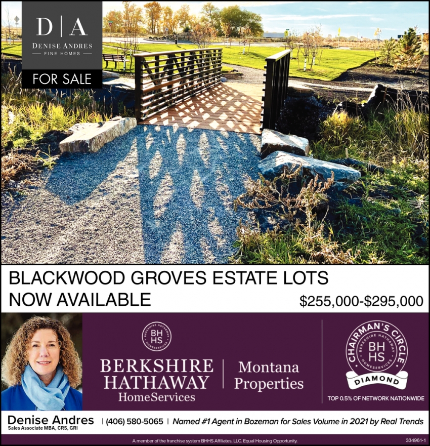 Blackwood Groves Estate Lots Now Available