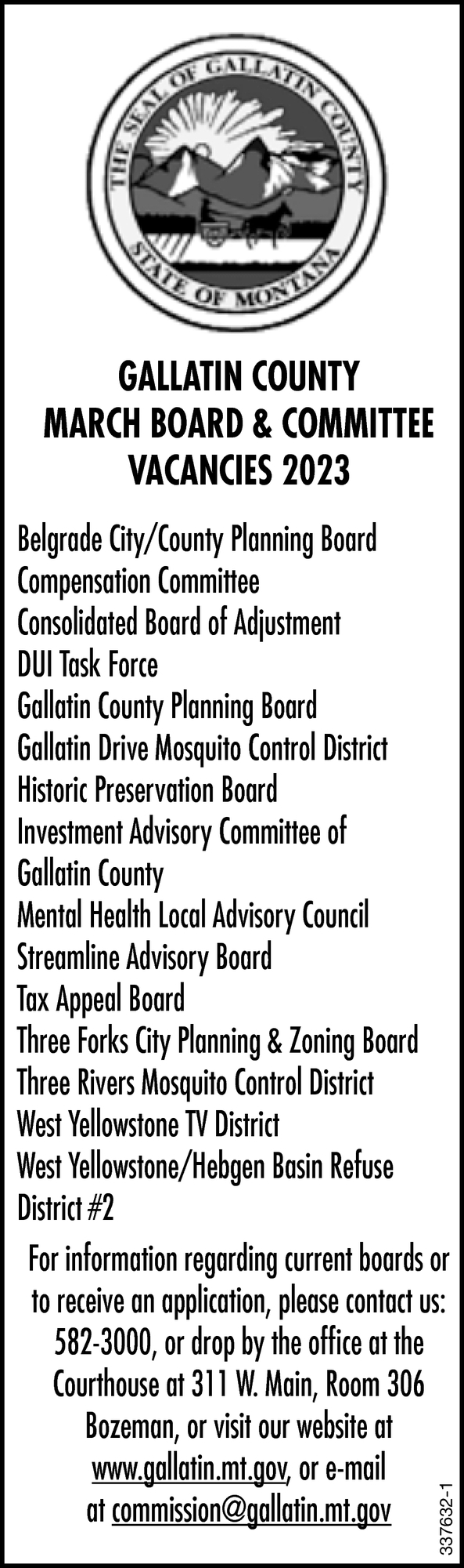 March Board & Committee Vacancies 2023