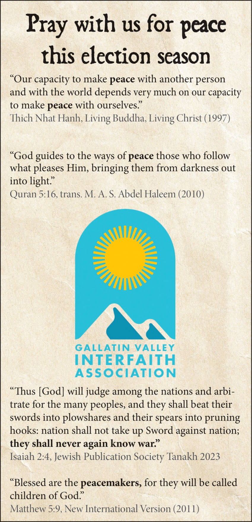 Gallatin Valley Interfaith Association