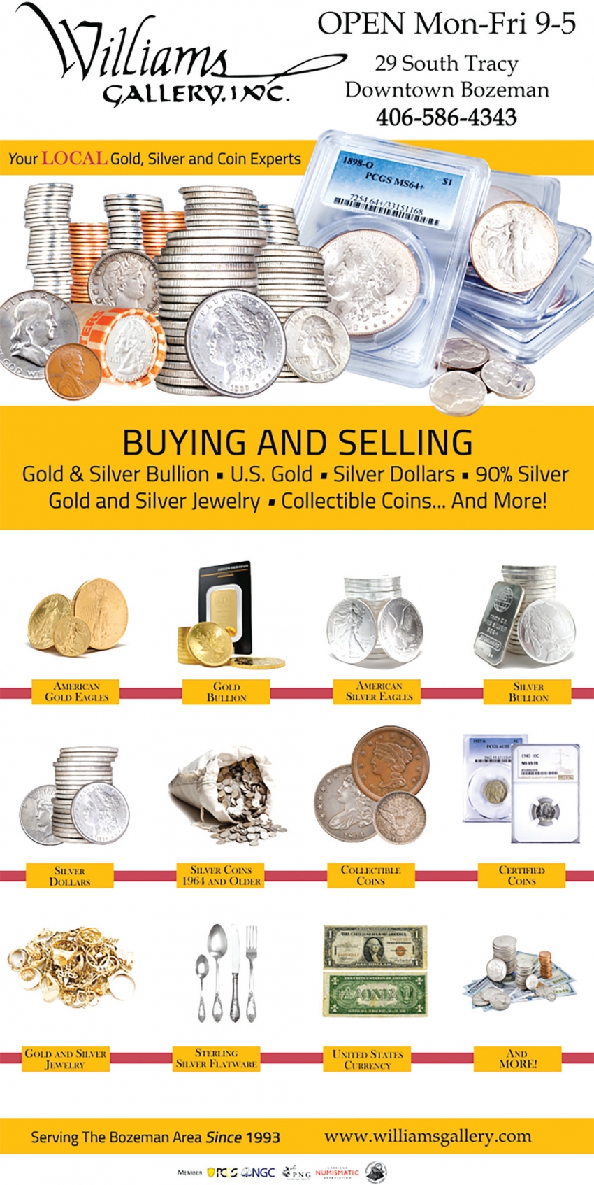 Williams Gallery or Rare Coins. Inc.