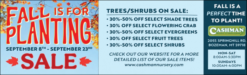Cashman Nursery & Landscaping