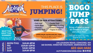 This Place Is Jumping Altitude Trampoline Park Concord Nh