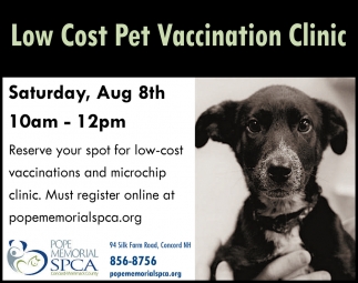 spca low cost vaccinations